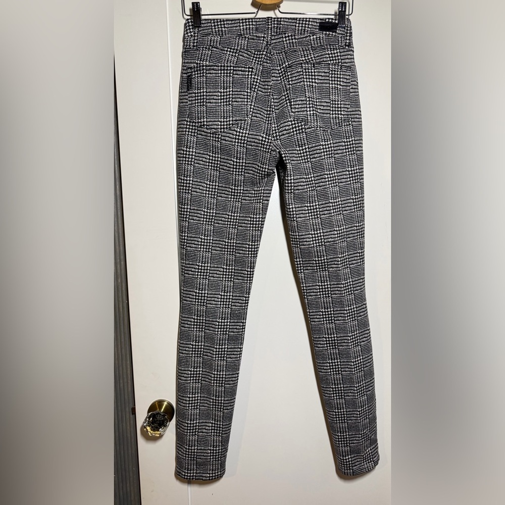 PAIGE Hoxton Ultra Skinny Black and White Patterned Pants Sz 27